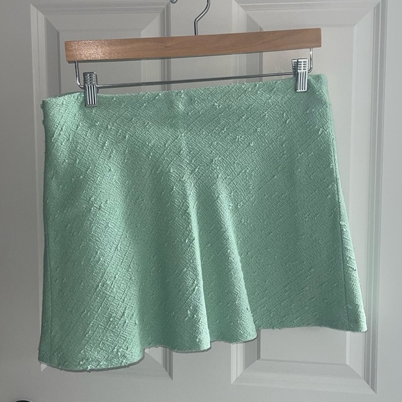 NWOT ZARA Textured Mini Skirt Aquamarine 2779/565 2289/565 Matches Blazer Sz Lrg - Picture 5 of 8
